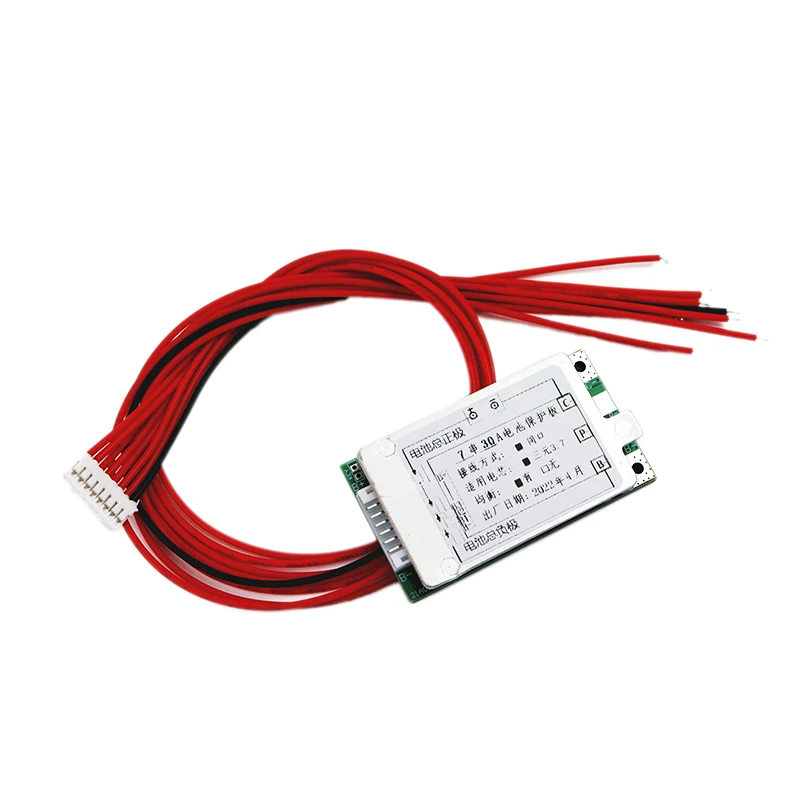7s 24v 30a li-ion bateria equilíbrio bms 3.7v mesmo porta pcm pwb de alta corrente diy 25.6v 29.4v scooter bateria de polímero de lítio