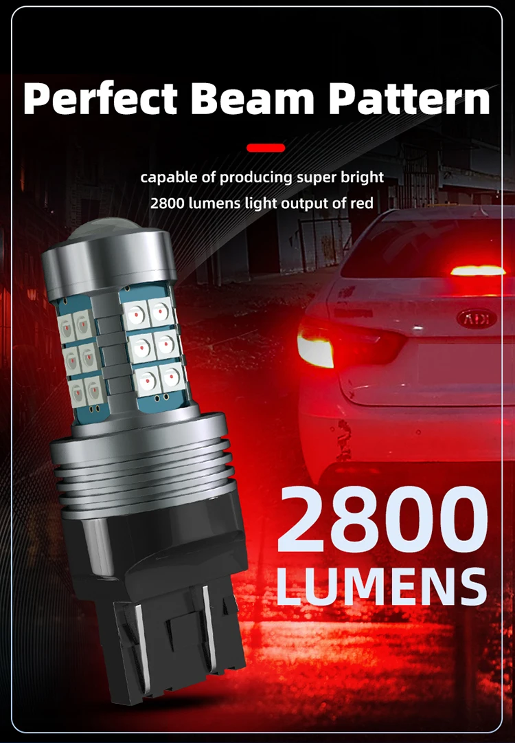 2×LED Brake Stop Lights Blubs Red No Error For BMW 1-Series E81 E87 E82 E88 F20 F21 Coupe Convertible 125i 135i 116i 130i 120d