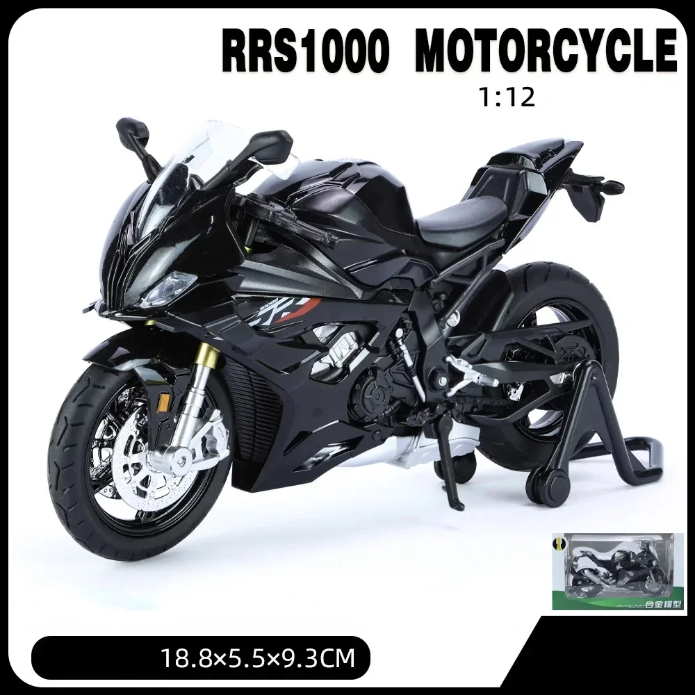 1:12 BMW RRS1000 โลหะผสมโลหะDiecastรถจักรยานยนต์คอลเลกชันงานอดิเรกจําลองRacingรุ่นSuper Sport Miniatureของขวัญ