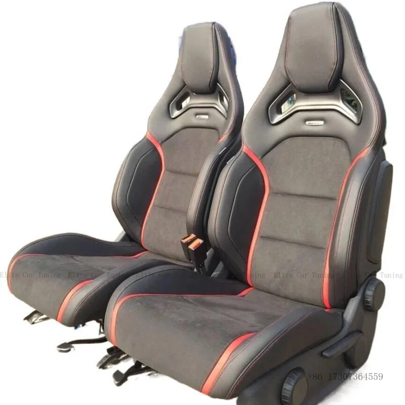 

Подходит для гоночных сидений Mercedes-Benz AMG A35, A45, GLB35, GLA35, SLK, AMG GT, C63, E63, A45, W206, W214, кожаный материал