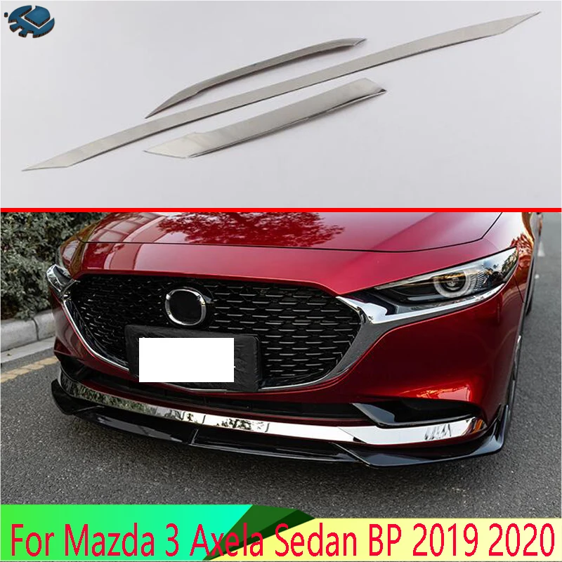 For Mazda 3 Axela Sedan BP 2019 2020 Car Accessories Stainless Steel Before Bumper Skid Protector Guard Plate accessories