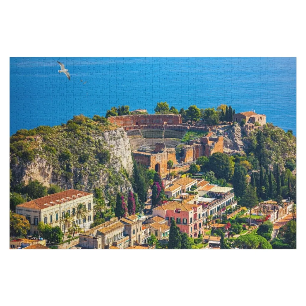 

Taormina Sicily Jigsaw Puzzle Personalized Baby Object Customized Toys For Kids Works Of Art Game Children Puzzle