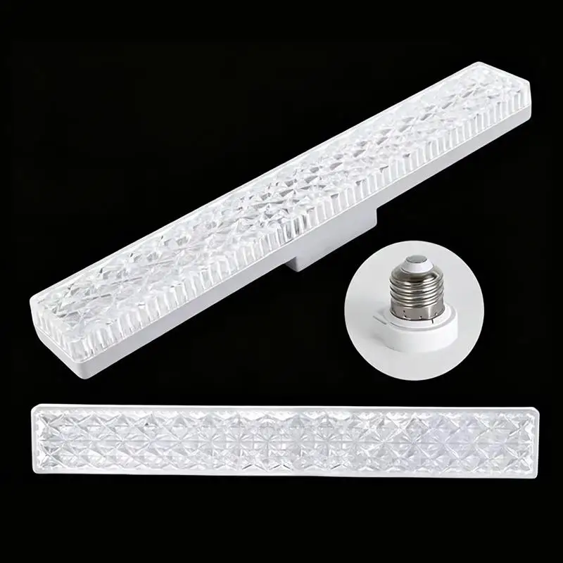 

E27 LED Lamp Strip Tube Lighting AC220V 20/30/40W Bulbs Adjustable Direction 360° Indoor White Long Crystal Bulb