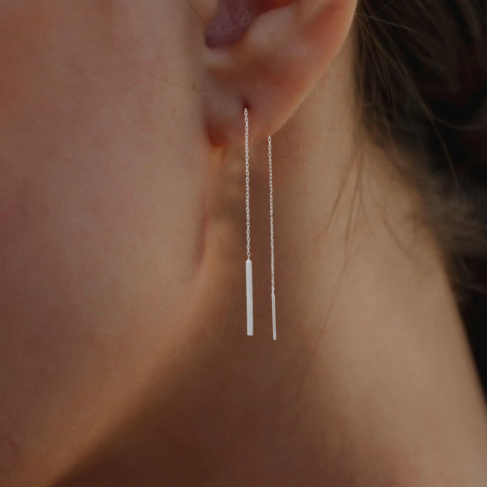 Chain Tassel Drop Earrings Decorative Threader Dainty Dangle for Women Decoration Cool