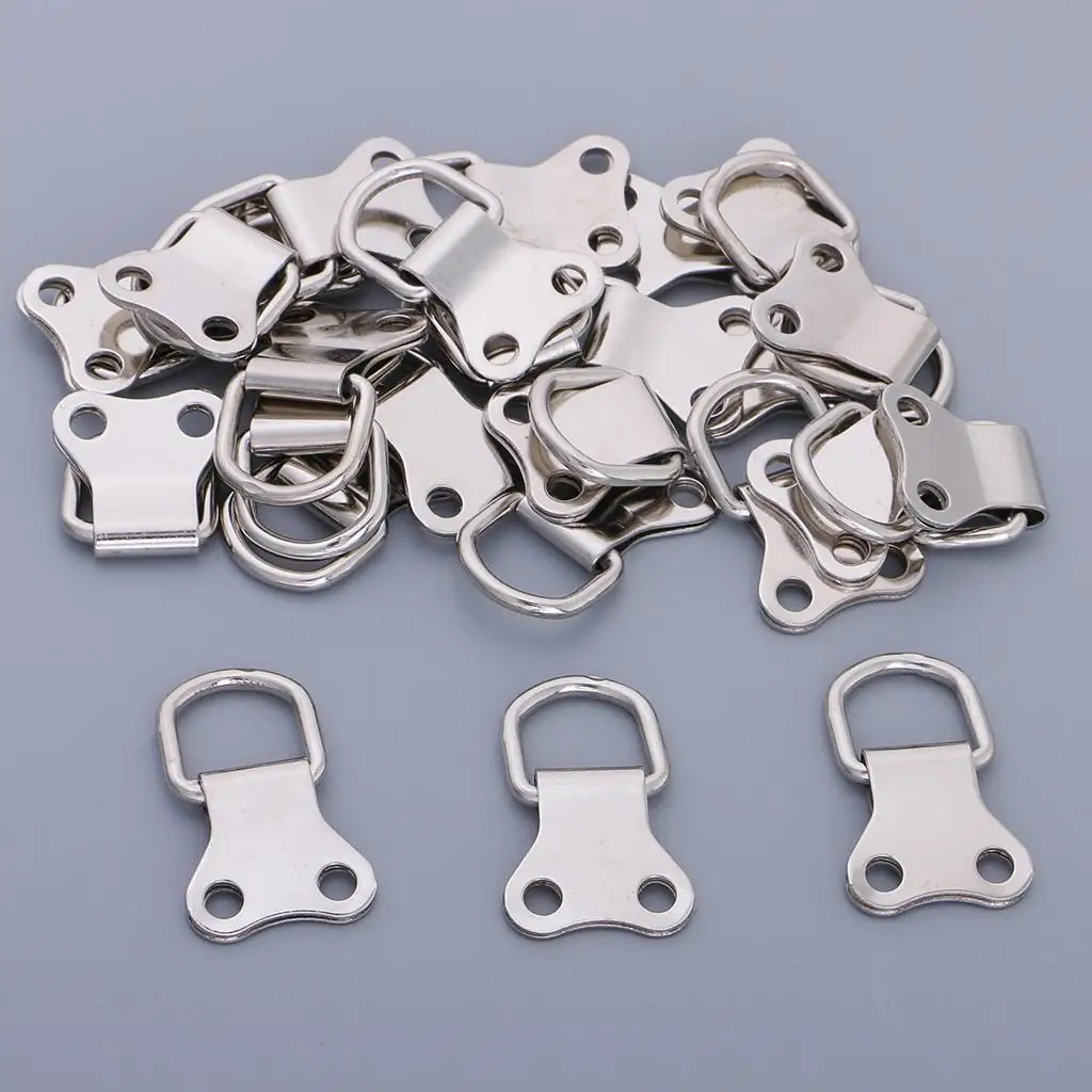Heavy Duty Metal D-ring Hangers for Wood Frame Photo Hanger Installation Frames for Wall Photos and Paintings