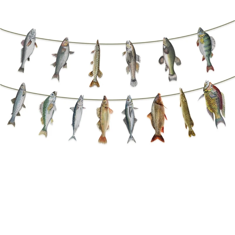

Angler Retirement Birthday Party Decoration Fish Ceiling Hanging Ornament