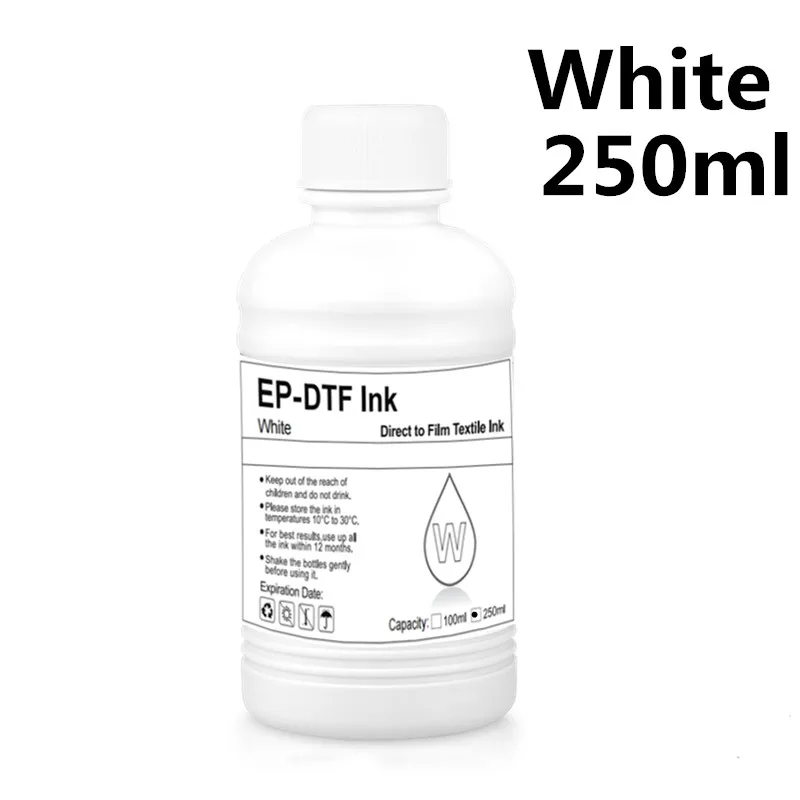 EP-DTF INK 250ML*5 For Dirent printer film heat transfer for Epson L1800 L800 L805 DX5 DX7 I3200 4720 1600 Printhead BK C M Y WH