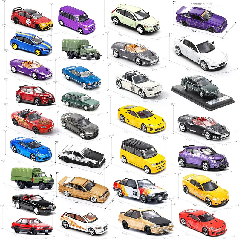 

DCT 1/64 BMW, Mercedes Benz, Lexus, Toyota, Alphard, Nissan, GTR, Honda Defender D90 Gran Turismo Alloy die-casting car model