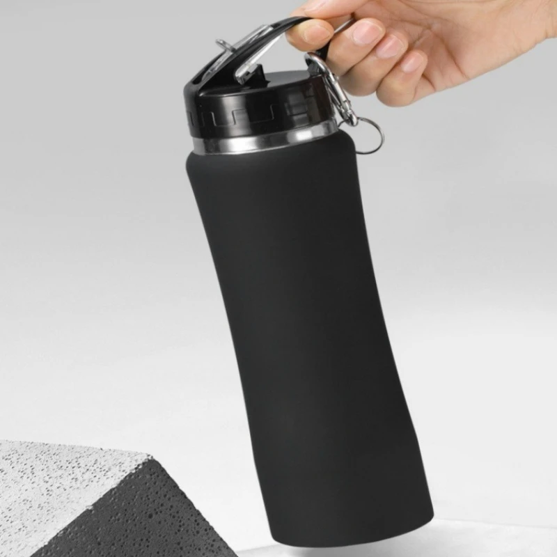 JUSTINLAU بقعة السلع 600/750 مللي كوب قارورة عازلة كوب للفاكهة الاطفال كوب بقشة فراغ قوارير الفولاذ المقاوم للصدأ السفر زجاجات مياه حرارية