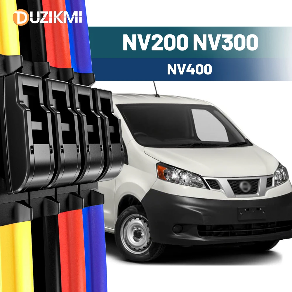 

Для Nissan NV200 2009-2020 NV300 2016-2023 NV400 2010-2023 2018 2019 2020 2 шт. щетки стеклоочистителя переднего стекла красный синий