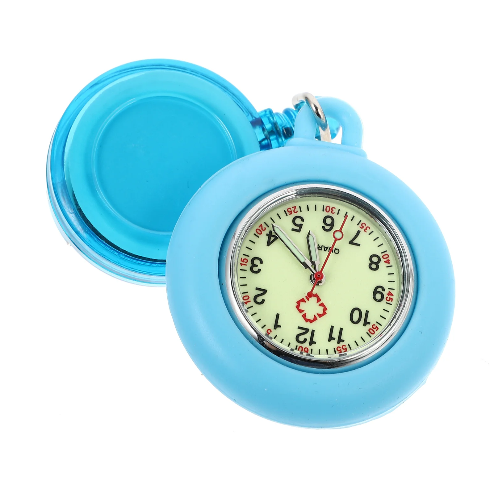 

Luminous Nurse Watch Cartoon Pocket Watch For Doctor Quartz Clip-On Timepiece Portable Medical Gift Lightweight Fashionable