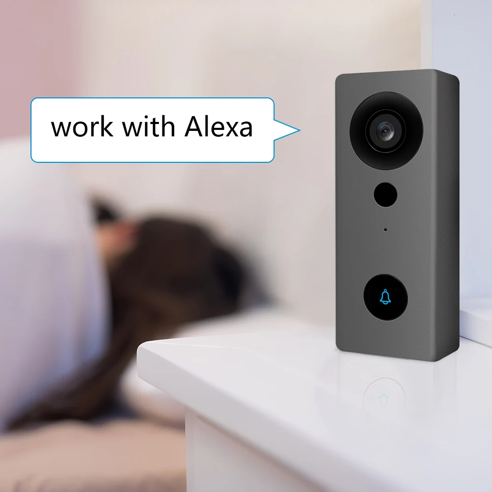 

2MP 1080P Tuya APP WIFI IP Doorbell DC Power 130Degree Wide Angle Visual Door Viewer Video Door Phone With Indoor Chime