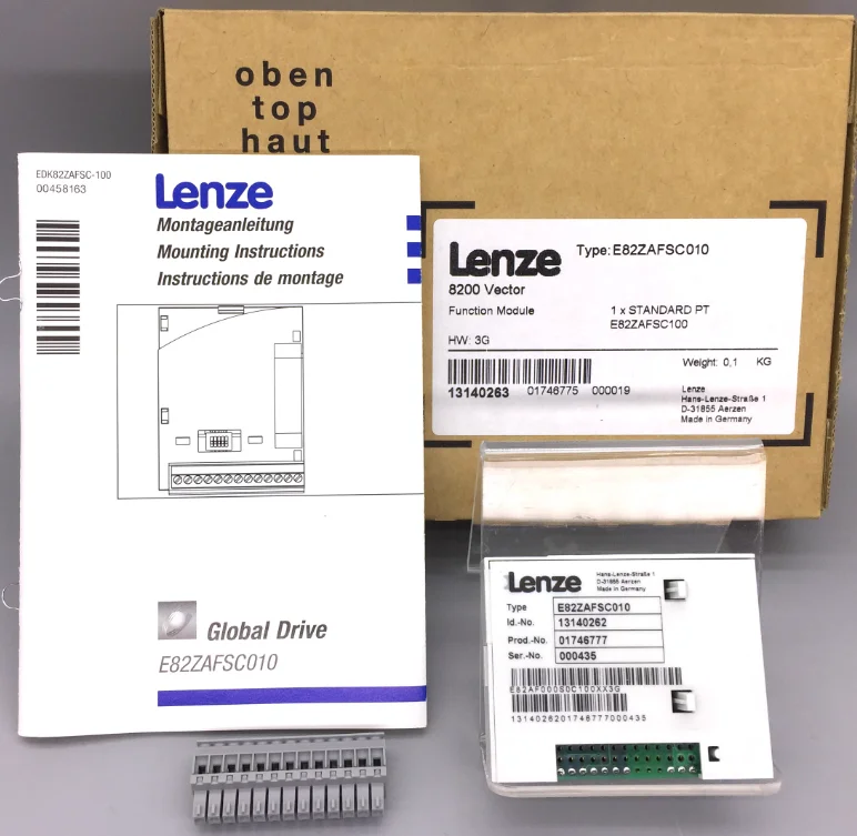 E82ZAFSC100 Lenze Frequency converter module IO module E82ZAFSC001 E82ZAFSC010 E82ZAFSC000 E82ZAFSC