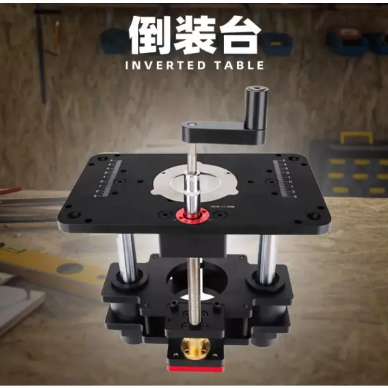 Woodworking Router Lift Workbench, Inverted Table for Trimmer, Milling Groove Carving DIY Woodworking Table