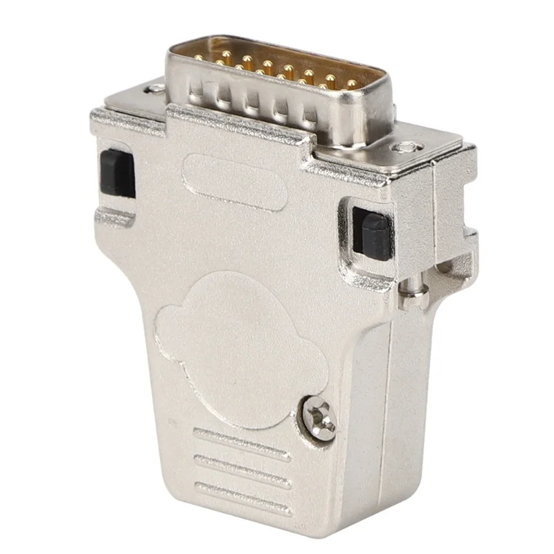 DB15P-180 D-SUB Serial Connector Metal Shell 15 Pin Male Interface Serial Adapter