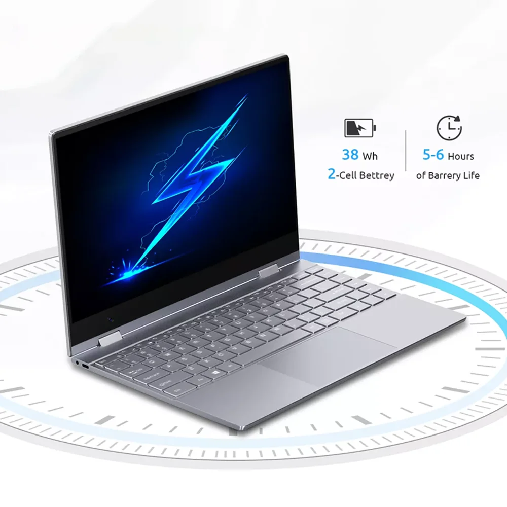 BMAX Y14 2025 360° Laptop 14 Inch Touch Notebook 16GB RAM LPDDR5 512GB SSD Windows 11 1920*1080 IPS Intel N100 Laptops Computer