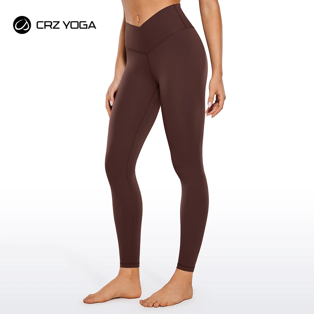 CRZ YOGA Womens Butterluxe Crossover High Waist Workout Leggings 28