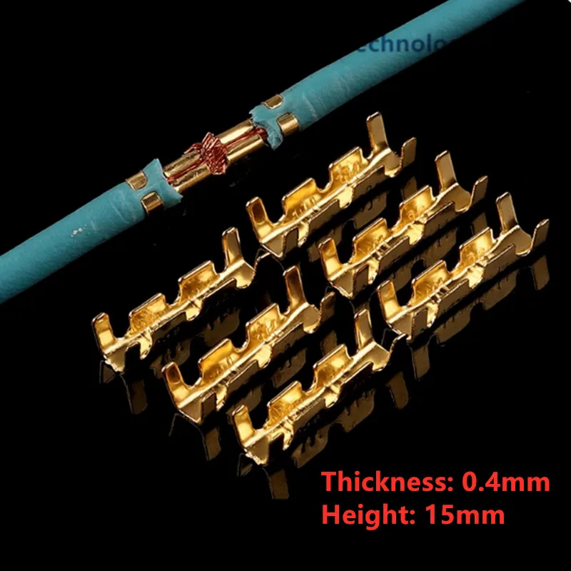 453C Wire Clamp Terminal U-shaped Brass Parallel Wire Clamp Cold-pressed Quick Wiring Terminal 0.4-1.5mm  2 Wire Crimp Connector