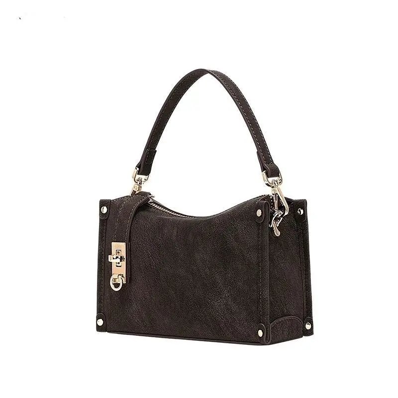 

Новая популярная женская сумка-тоут/мессенджер/кроссбоди из натуральной кожи, осенне-зимняя коллекция 2026, маленькая квадратная сумка для повседневного использования