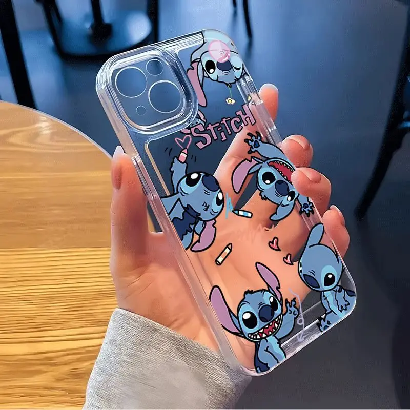 Cute Disneys Stitchs Clear Space Etui na telefon do Xiaomi Redmi NOTE 8 9 9A 9s 10 11 12 12C 13 13C K30 K50 10C Pro Plus 4G 5G