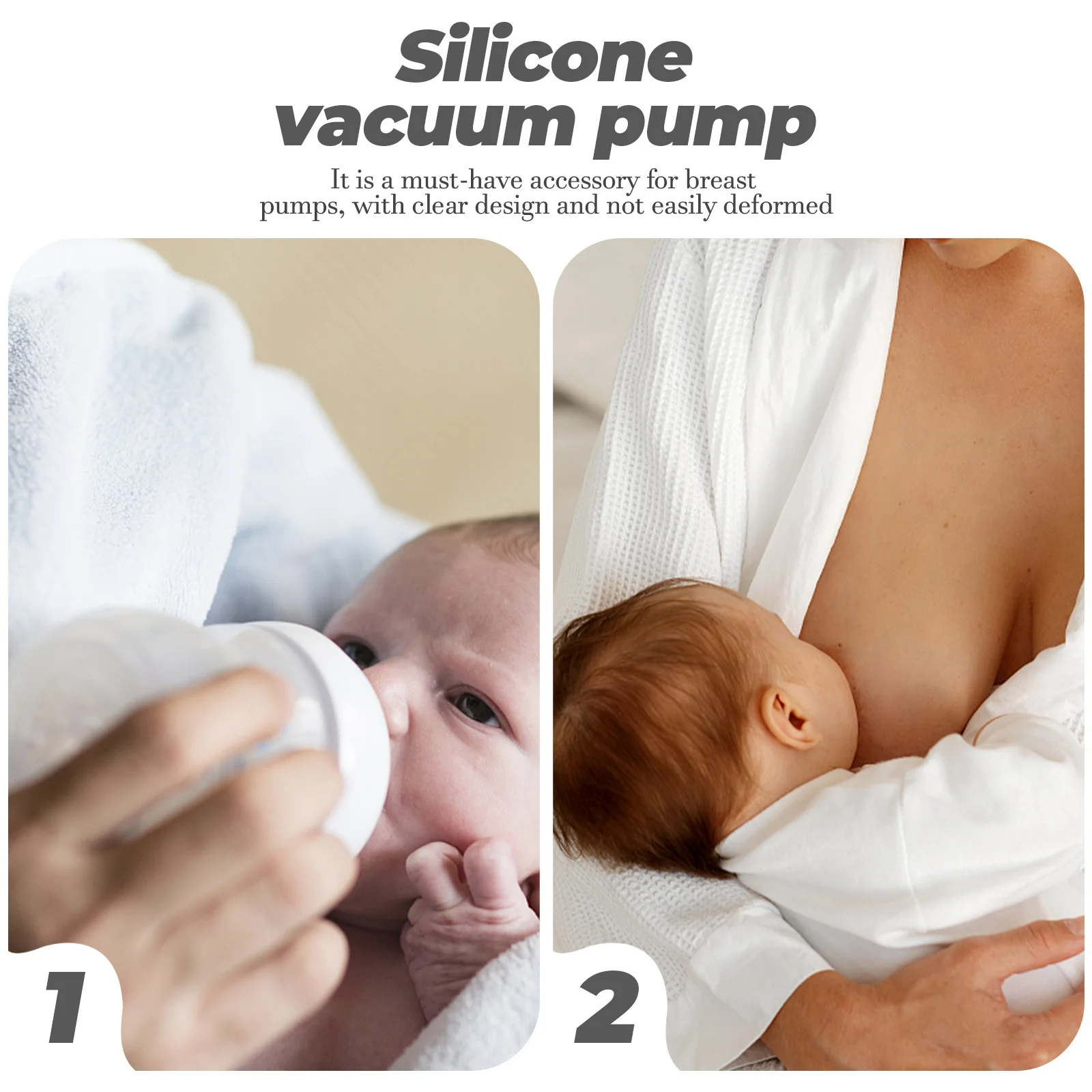 4 قطعة أجزاء مضخة الثدي واضحة ملحقات السيليكون طويلة الأمد للمضخات الكهربائية مضخة الثدي الملحقات الكهربائية
