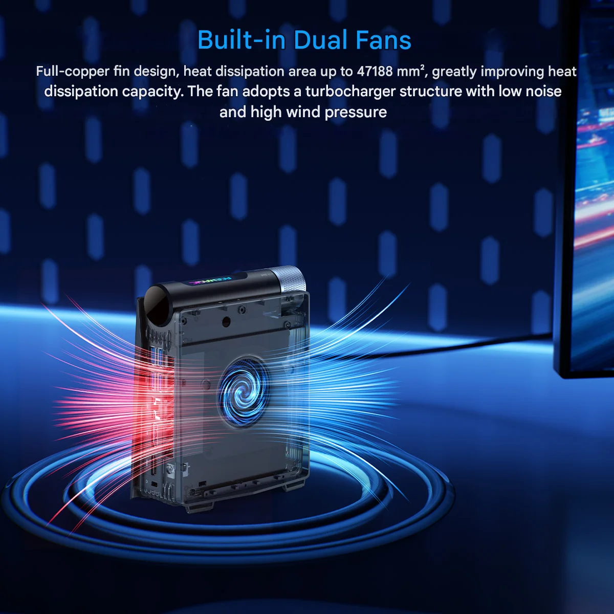 ACEMAGIC S3A كمبيوتر صغير للألعاب AMD R7 8745HS/8845HS R9 8945HS RAM 32GB DDR5 1 تيرا بايت SSD ألعاب الكمبيوتر RGB التحكم في الضوء WiFi6 BT5.2