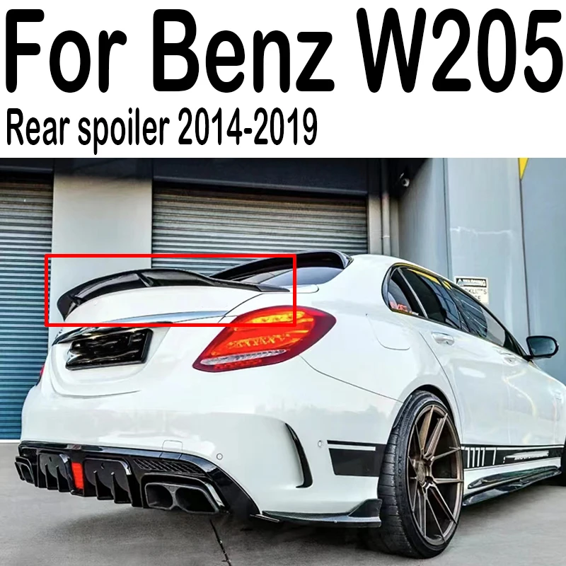 

For Mercedes Benz C-Class W205 R rear trunk lid spoiler carbon fiber sports modification C180 C200 C250 C300 C450 C43 C63