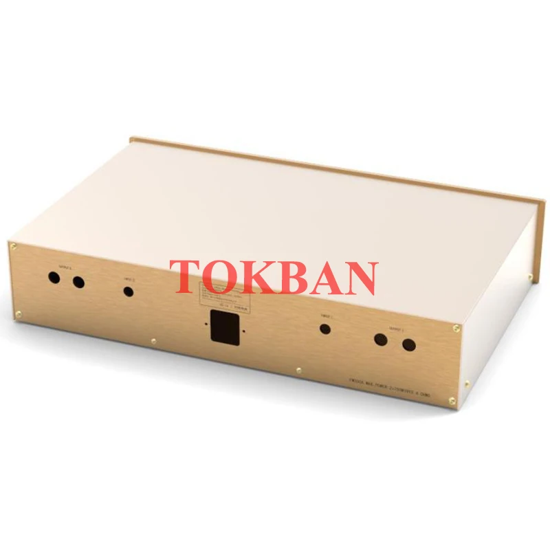 Tokban Audio FM300A 440*88*266 Aluminum Power Amplifier Chassis Enclosure DIy HIFI Home Amp Case Shell