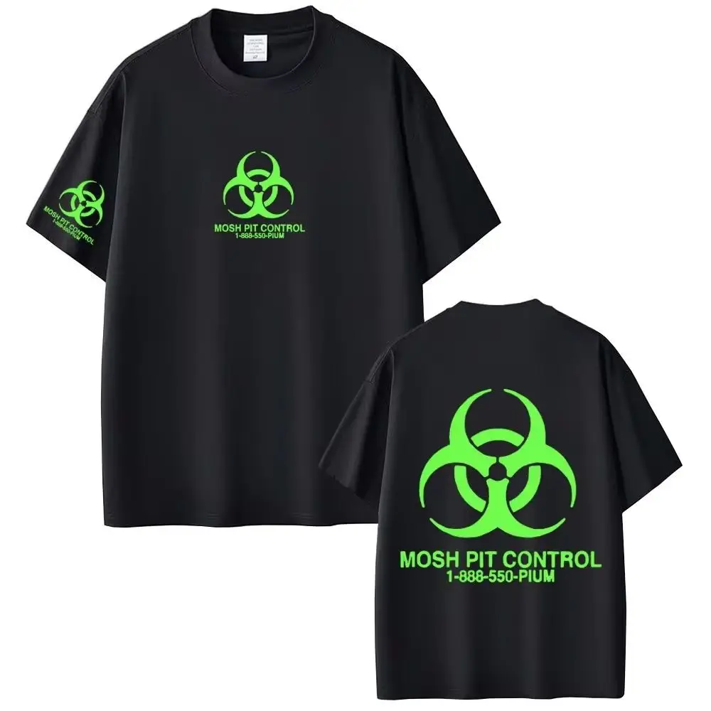 Homixide Gang Mosh Pit Control Merch T-shirt Playboi Carti Opium Tshirt HXG T-shirts Men Women Hip Hop Fashion Oversized T Shirt