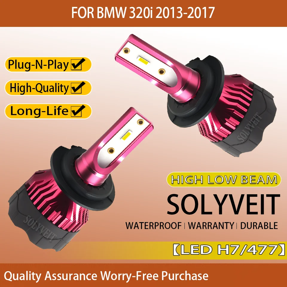 

Instant Illumination Power Efficient Plug and Play reliable LED HIGH LOW Beam H7 HEADLIGHT FOR BMW 320i 2013 2014 2015 2016 2017