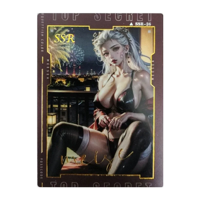 Anime Goddess Story Rare SSR Reflections Flash Cards Yamato Daki Nami Yor Forger Toys for boys Collectible Cards Birthday Gifts