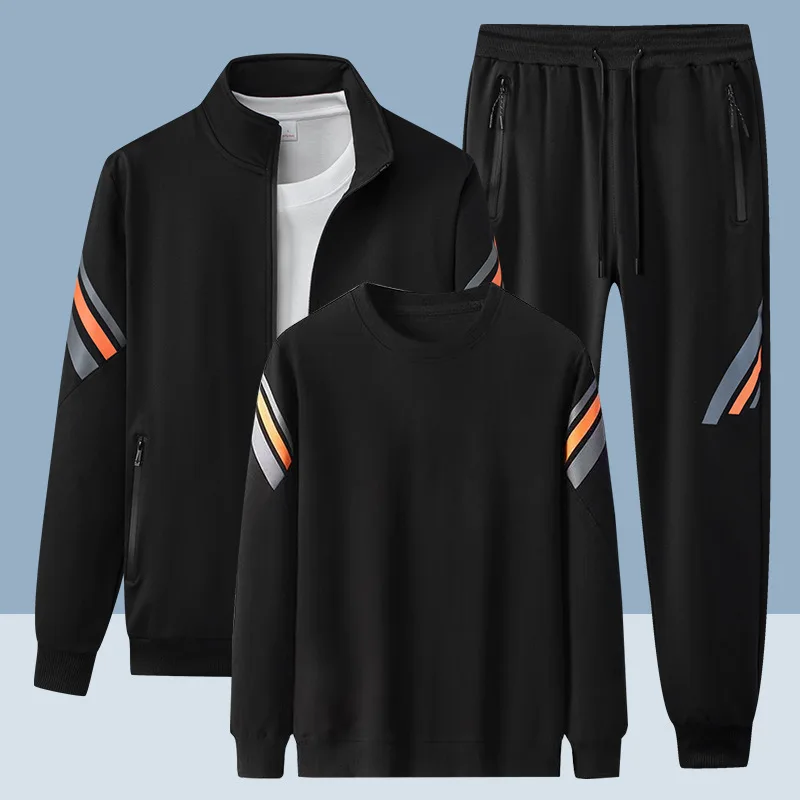 Men's New 3Pc Sportswear Set - Breathable Quick-Dry Loose Fit for Gym Training, Outdoor Running & Daily Casual Wear