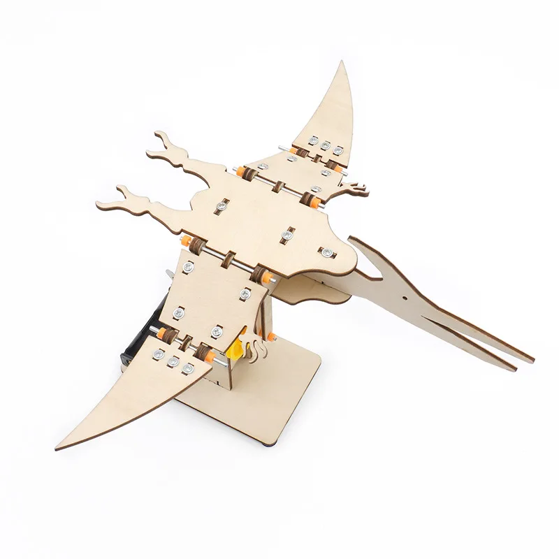 DIY Pteranodon dinosaurio STEM tecnología ciencia juguetes Kit de herramientas experimentales aprendizaje educativo juegos de rompecabezas de madera para niños