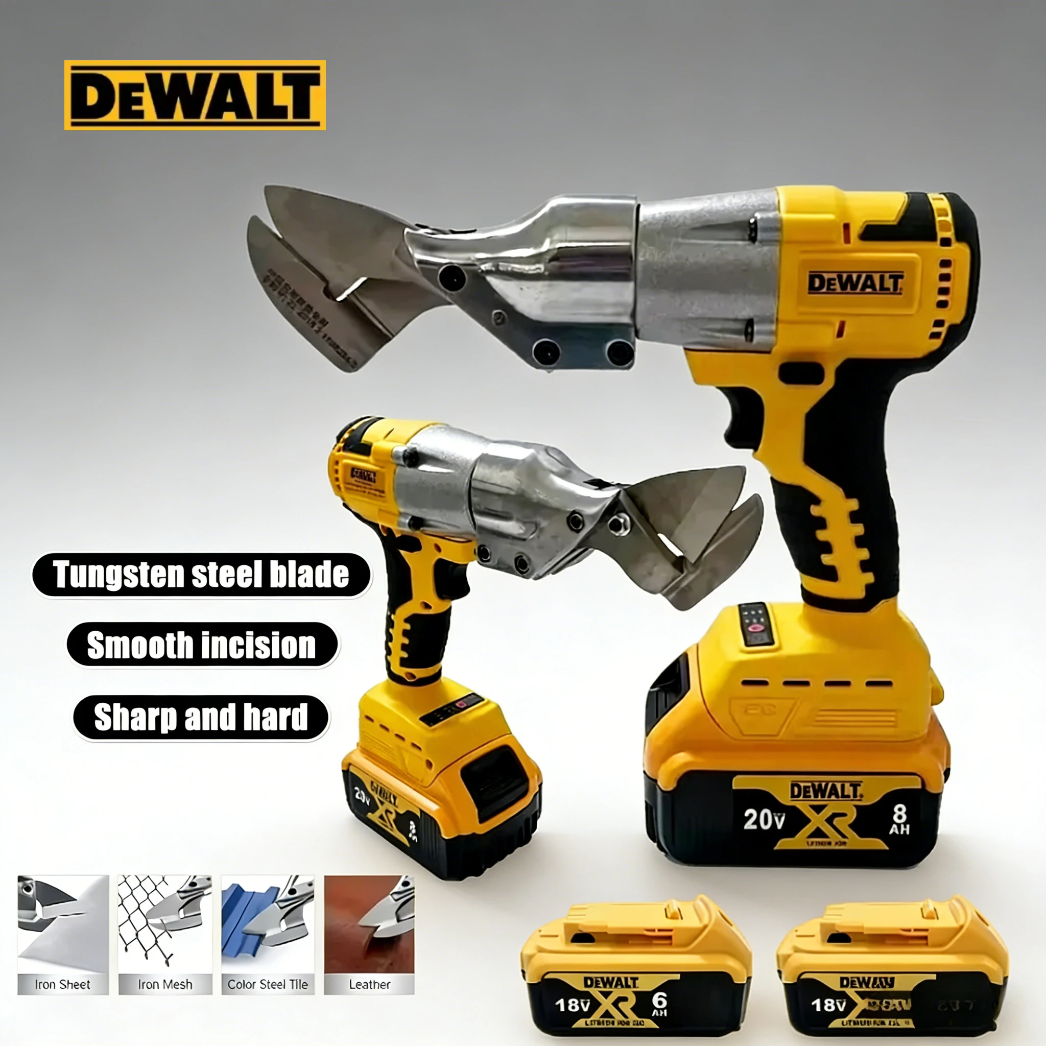 

Бесщеточные электрические ножницы Dewalt 500 Вт, аккумуляторные ножницы для листового металла, электрический инструмент для резки металла, мобильный резак