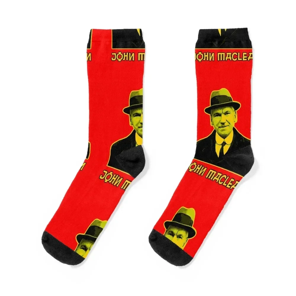 John maclean bolchevique meias antiderrapantes futebol halloween toe esportes meias masculinas de luxo feminino