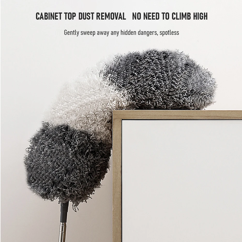 FUTUKNIGHT Electrostatic Feather Duster Retractable Dust Remover Blanket Extended Brush Chenille Sets Cleaning Tools FUT110