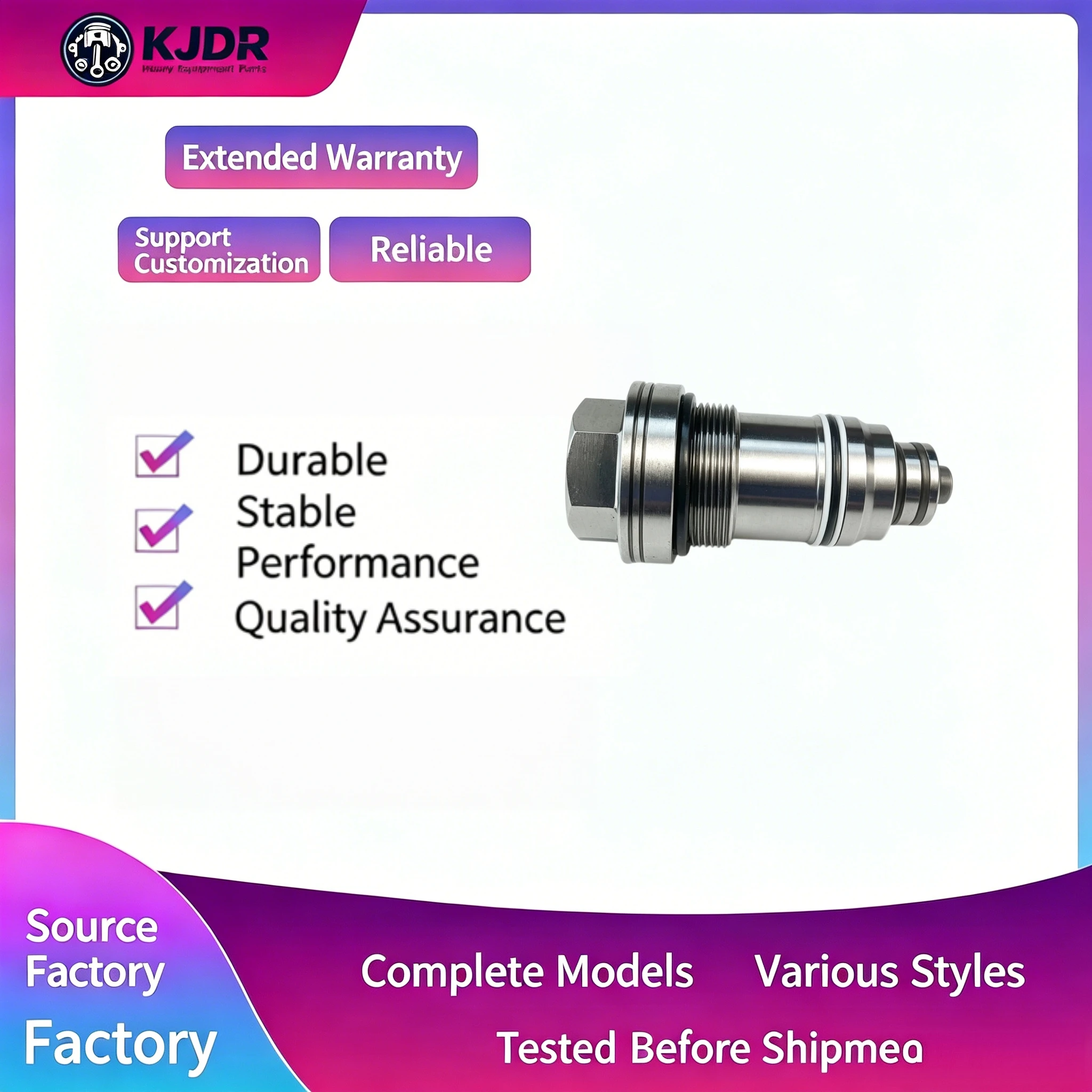 Pressure Compensation Overflow Valve 2, High-quality Hydraulic Valve, Excavator Hydraulic Accessories in Stock Supply