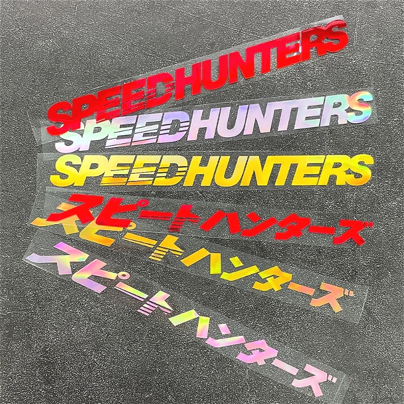 

1PC Laser SPEEDHUNTERS JDM Motorcycle Stickers Waterproof for Motorbike Helmet Fairing Fuel Tank Bicycle Durable Vinyl Decals