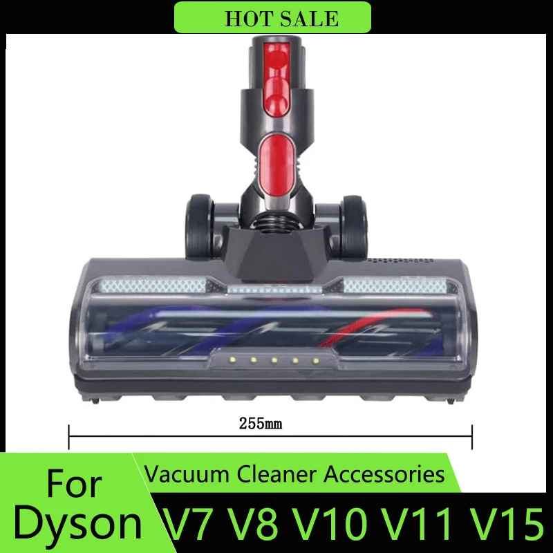 Motorized Floor Brush Head Tool For Dyson V7 V8 V10 V11 V15 Vacuum Cleaner Sweeper Roller Head Floor Brush Replacement