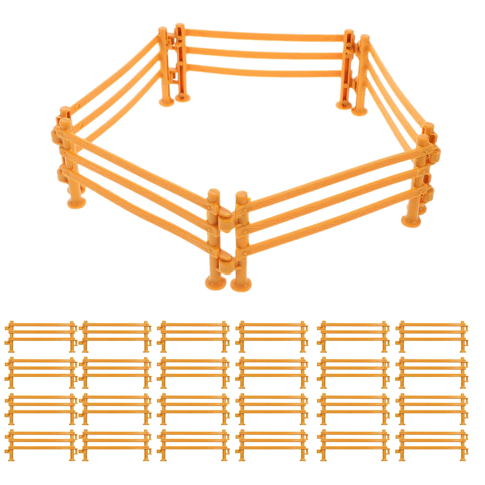 60 peças mini cerca de piquete para casa de fadas diorama pequena cerca de jardim conjunto de painéis de plástico