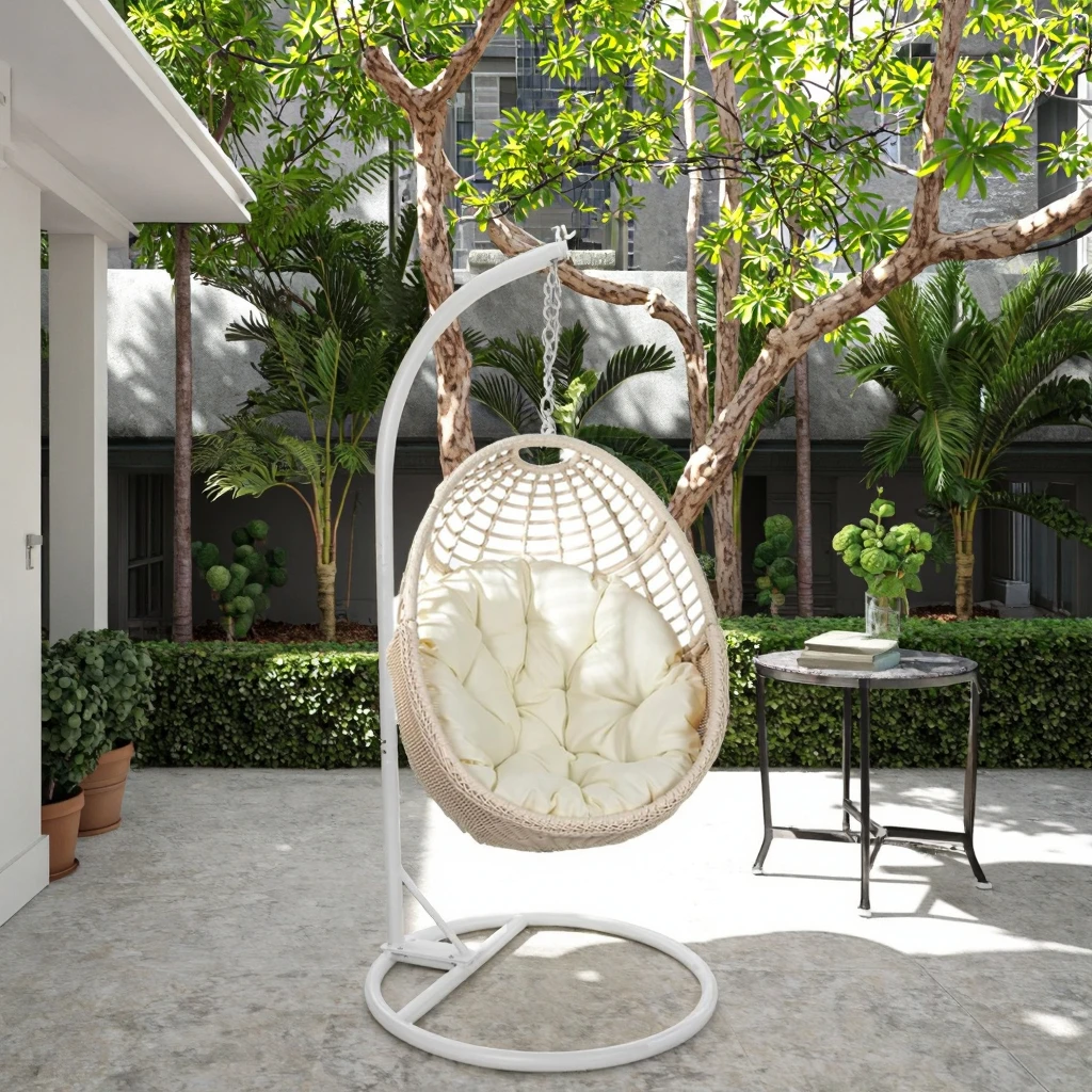 

Высококачественные уличные качели-кресло для сада, террасы, балкона, крыши, металлические садовые качели