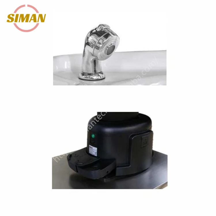 Siman Hair Salon Washing Head Spa Barber Reclining Shampoo Electric 2 Powerful Motor Chair with Rotation Function and Big Basin