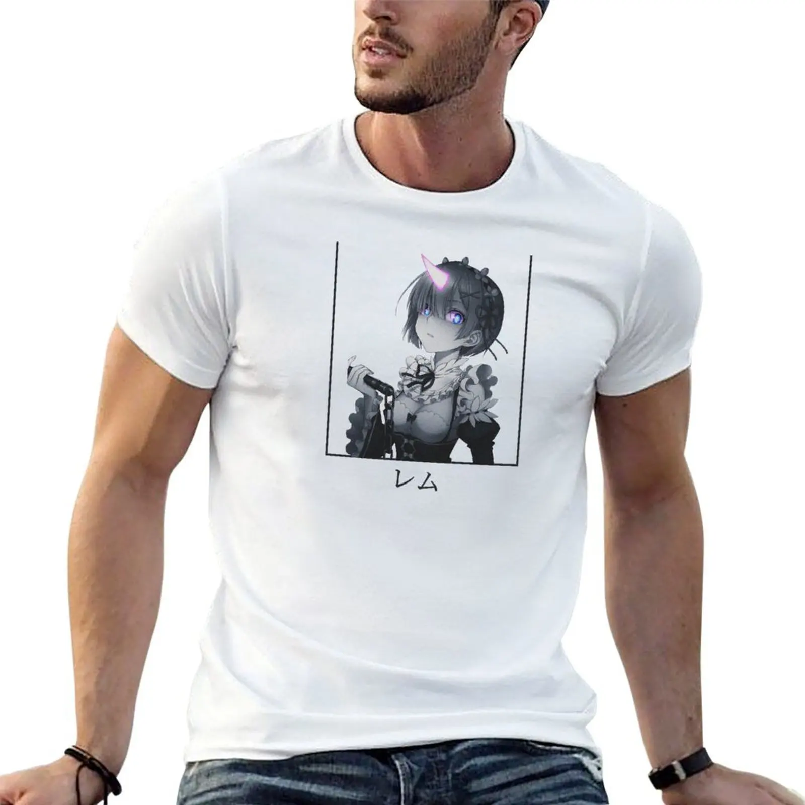 

Re:Zero - Demon Rem T-Shirt t shirt for man 100 percent cotton t shirts designer T-Shirt