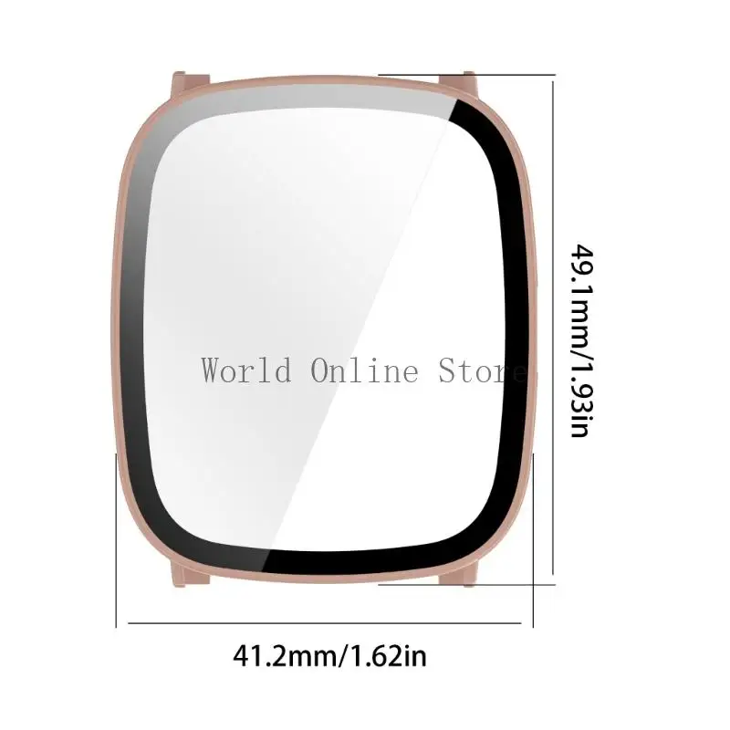 Smartwatch Housing PC Glass Film Cover Case مناسبة لـ متكامل شاشة واقي SHERK SHORCHPROOK SLEEVE 87HC