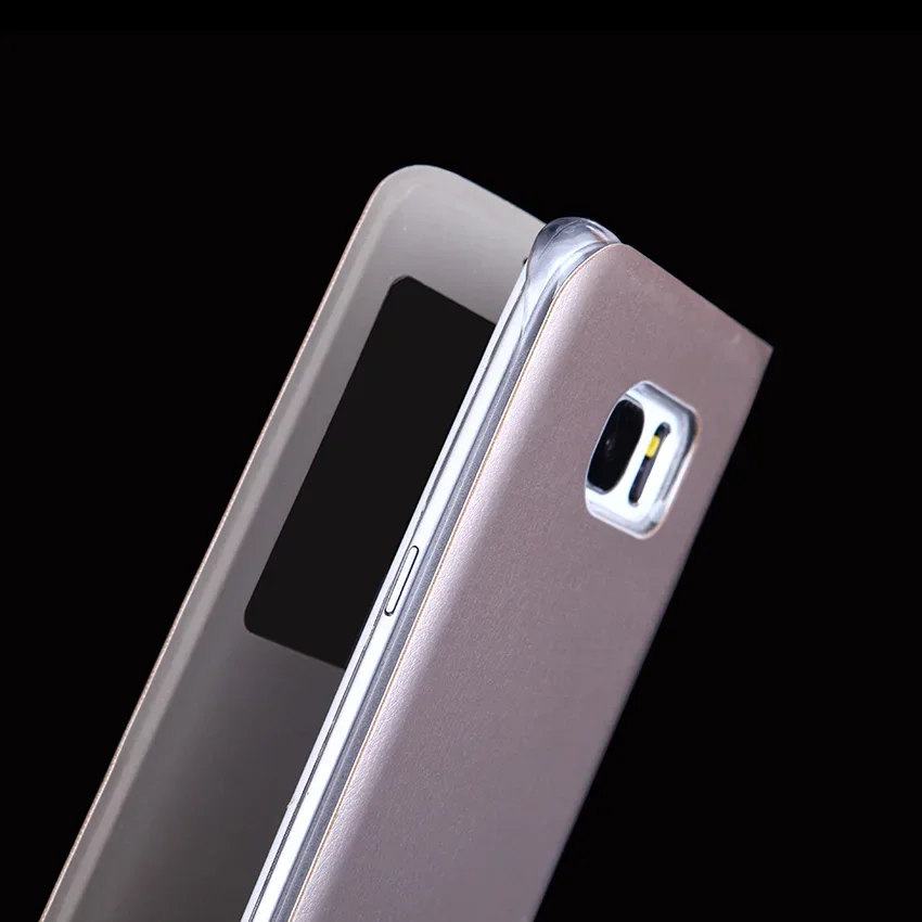 Slide Window View Case For Samsung Galaxy S7 Edge S8 Plus S8+ Flip Cover Cell Phone Carrying Bag Funda Coque Holster Shell