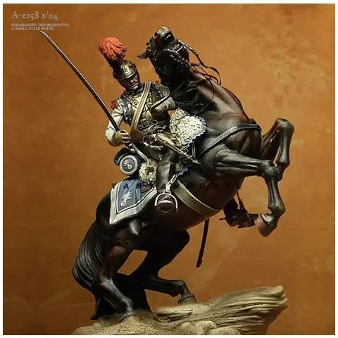 

1/24 Napoleon Dragoon Resin Figure Soldier White Model A-1258
