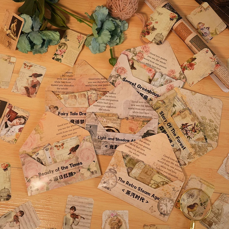 32Pcs/pack Vintage Collage Journal Sticker Pack Yesterday Memory Series DIY Decoration Stickers Nostalgic Supplies Cute Stickers