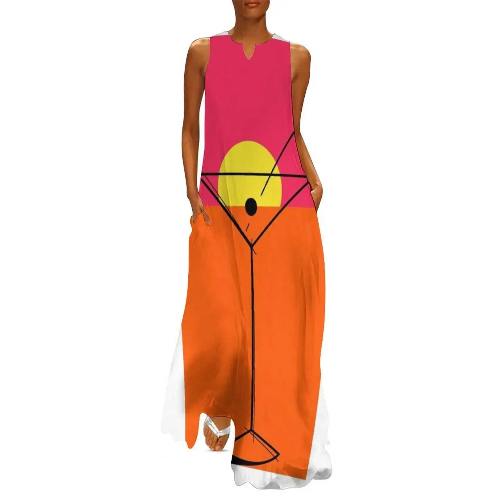 

Pop Art Martini 2 Endless Long Dress evening dress ladies womens clothing elegant and pretty women's dresses Dress