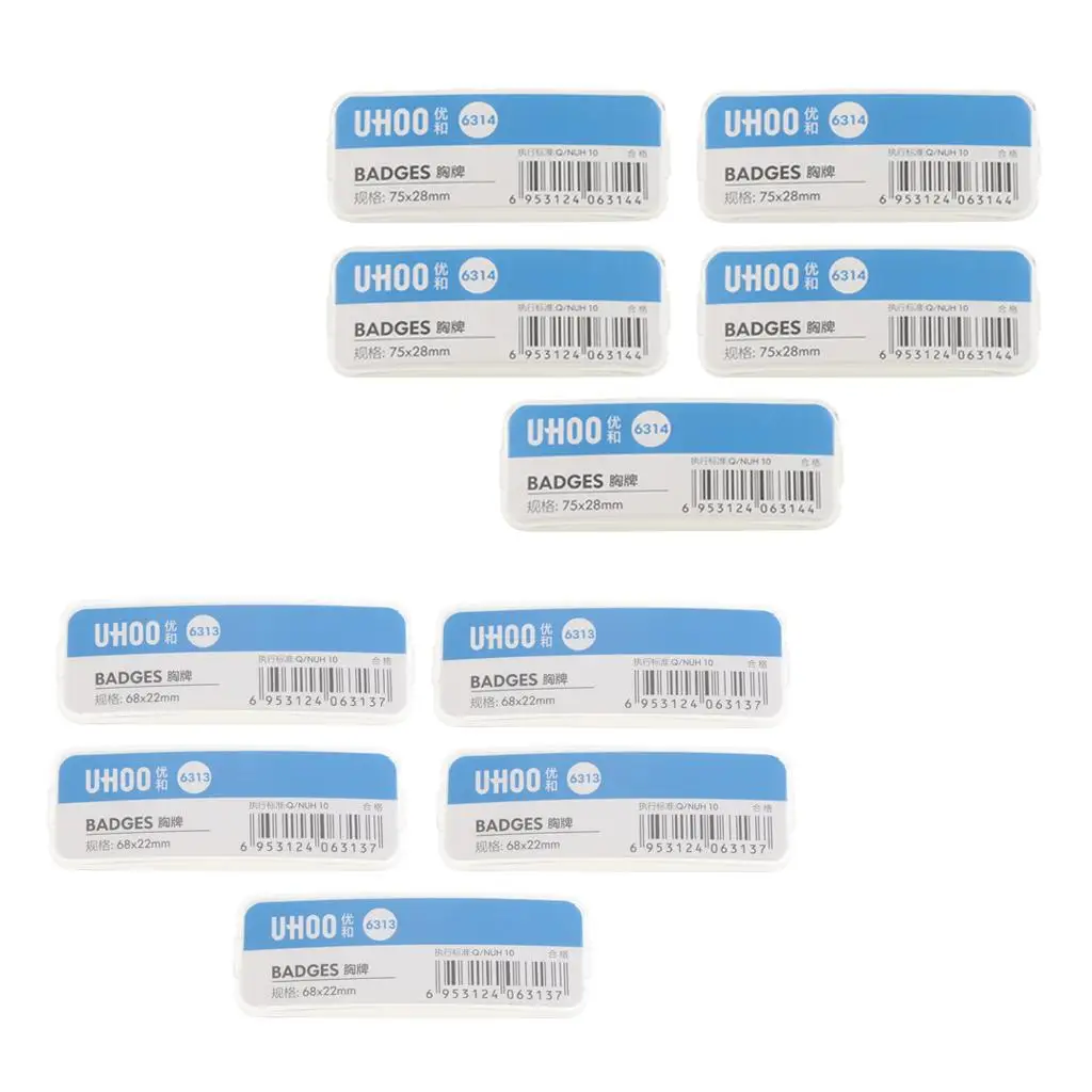 5 شارات اسم مخصصة للموظفين وحاملي الشارات والفولاذ المقاوم للصدأ