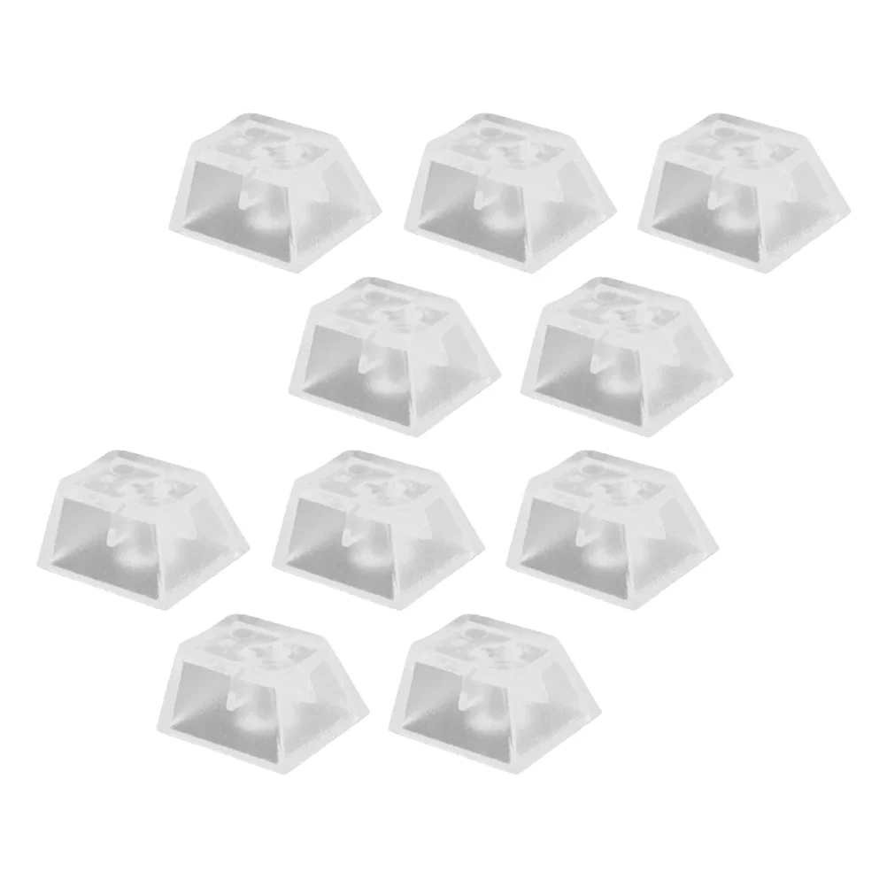 10 Pcs Shine Transparent Keycap Cherry Keyboard Caps Abs Wired and Mouse Not Printed